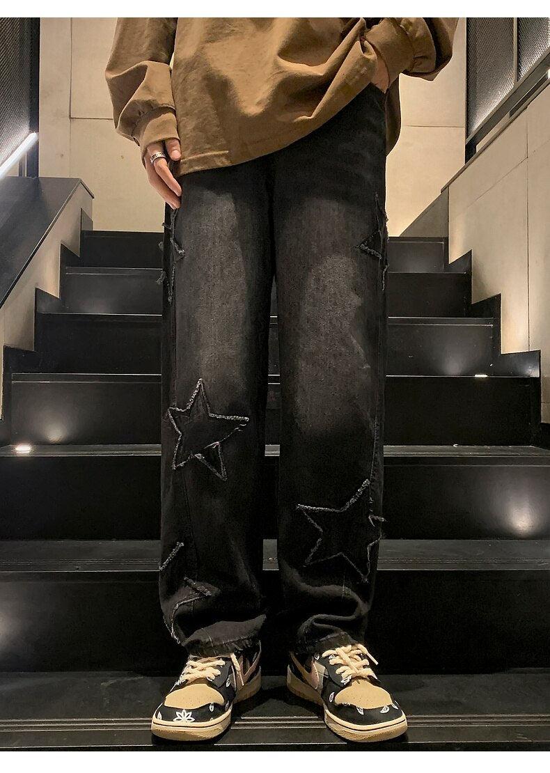 Star Embroidered Jeans