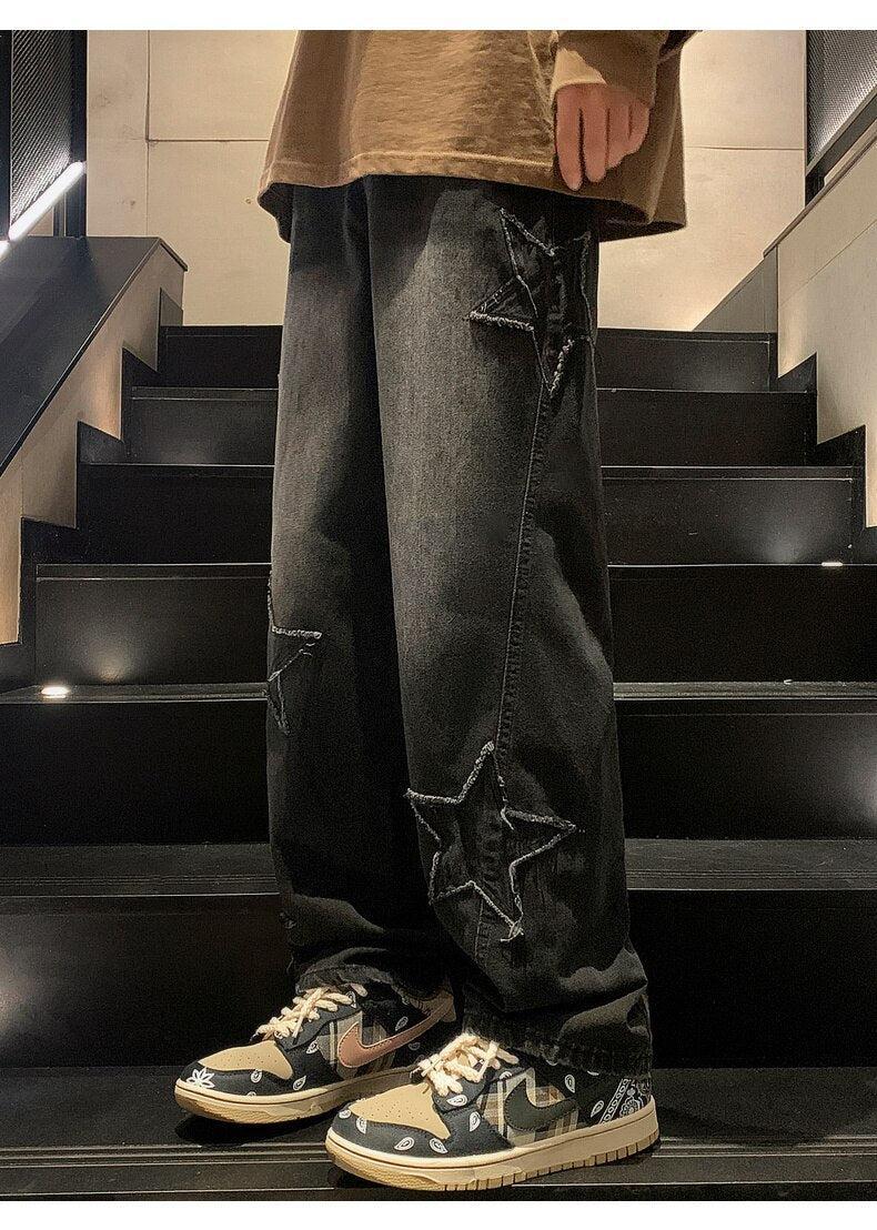 Star Embroidered Jeans